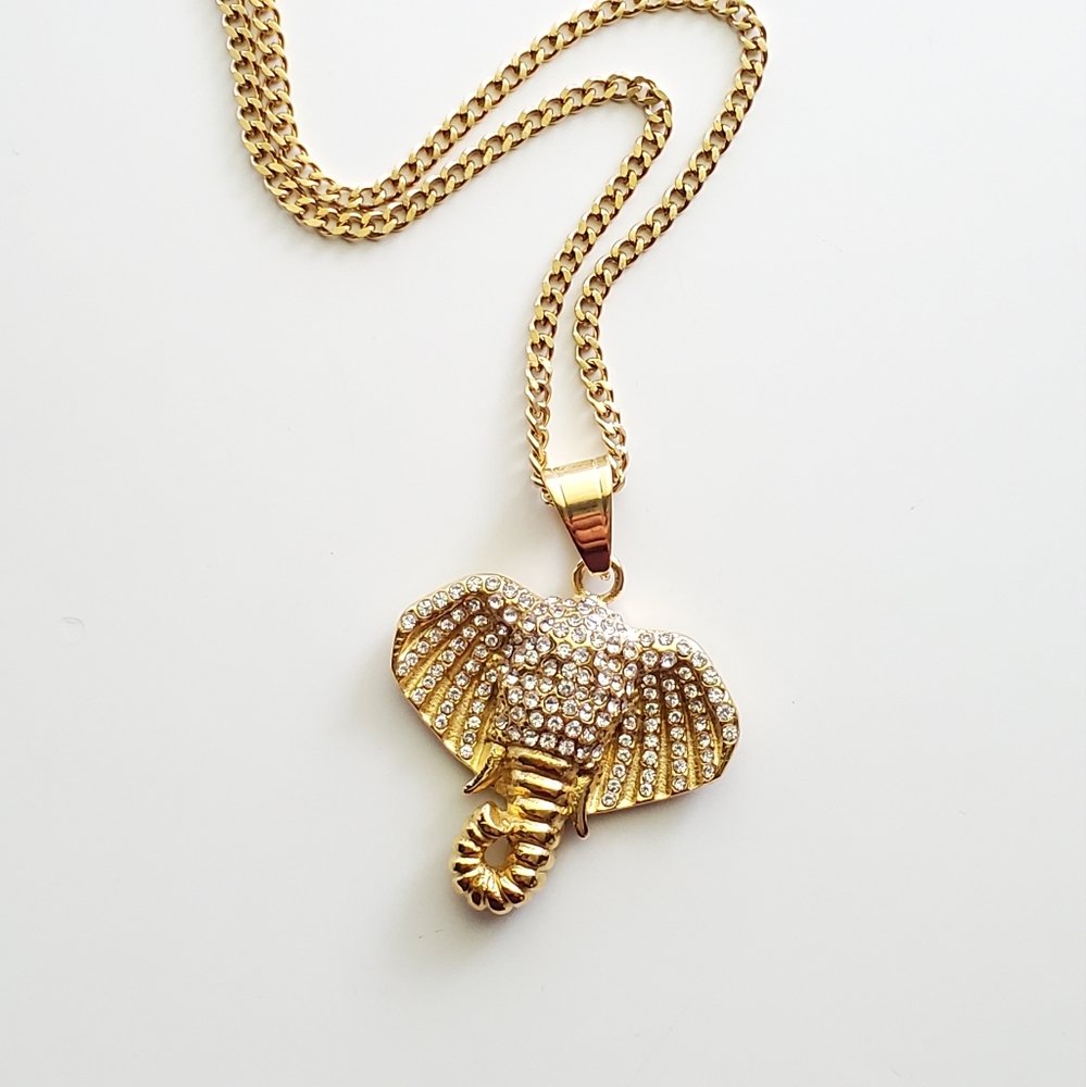Stainless Steel Elephant Necklace